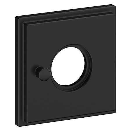 Baldwin Privacy Rosettes Satin Black R049.190.IPV